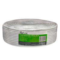 Кабель Net.on RG-6 белый CCS 1,00 (15%) / FPE / Al-Pet-Al Foil Unbonded / Al 32х0,12 / PVC RW 100м